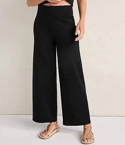 Haven Well Within Organic Cotton Modal Foldover Wide Leg Pants