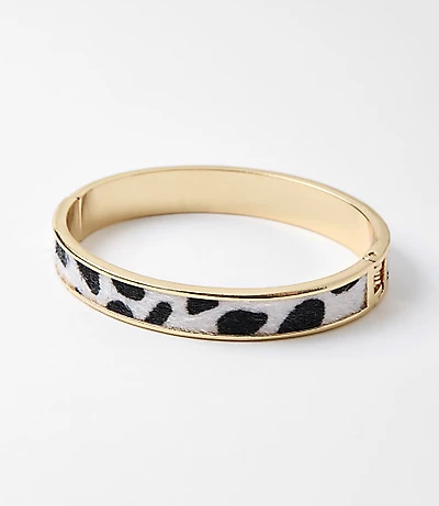 Spotted Hair Calf Cuff Bracelet