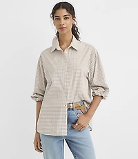 Plaid Poplin Everyday Oversized Shirt