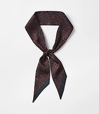 Leopard Print Skinny Scarf