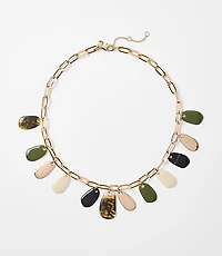 Modern Drop Statement Necklace
