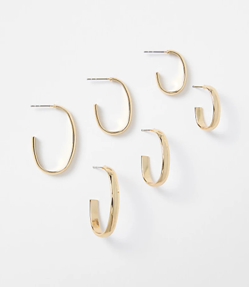 Modern Hoop Earring Set