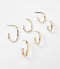 Modern Hoop Earring Set