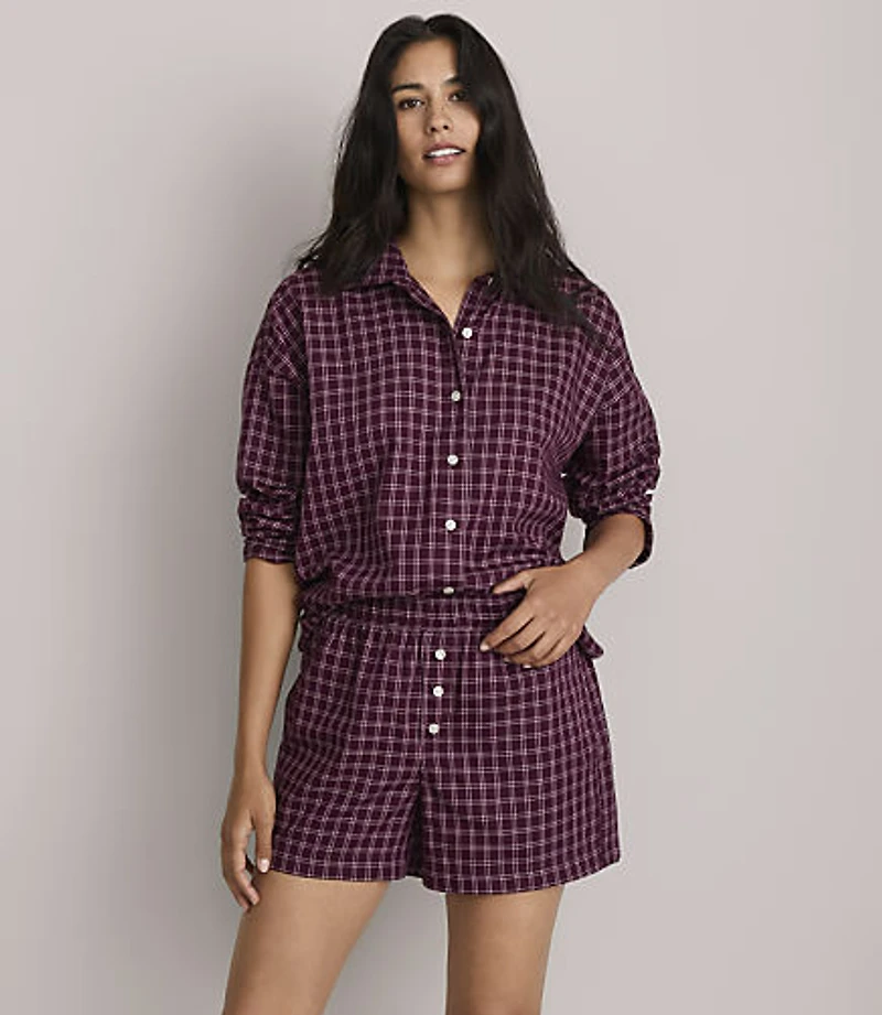 Lou & Grey Plaid Twill Pajama Set