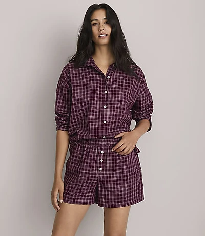 Lou & Grey Plaid Twill Pajama Set