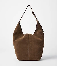 Suede Drop Shoulder Bag