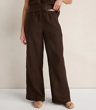 Haven Well Within Linen Wide Leg Drawstring Pants