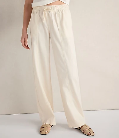 Haven Well Within Cotton Ecru Denim Barrel Leg Pants