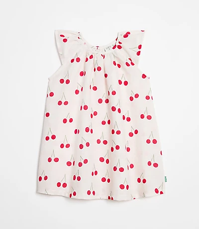 LOFT x Mon Coeur Linen Cherry Dress