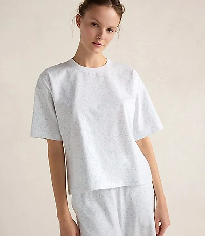 Haven Well Within Organic Cotton Jersey Rippled Sand Pajama Tee
