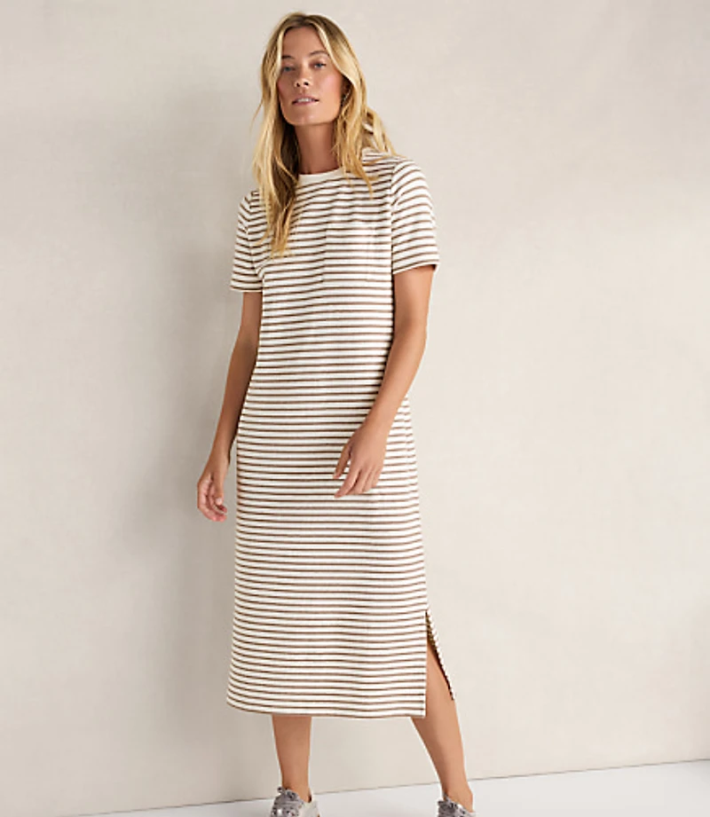 Haven Well Within Cotton Blend Textured T-Shirt Dress