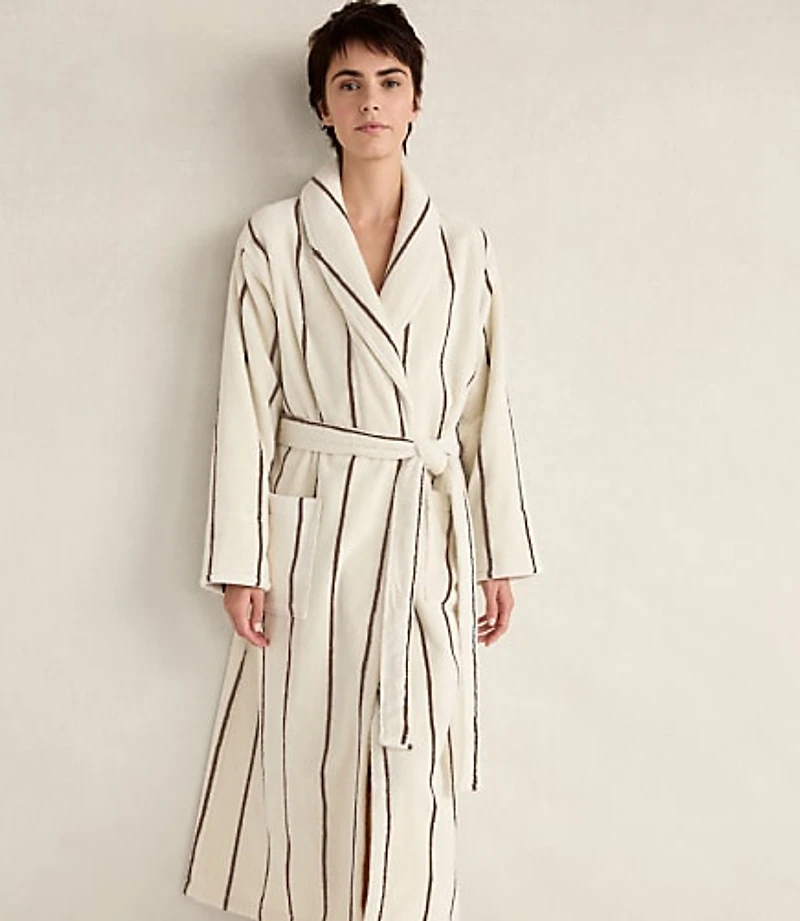 Haven Well Within Plush Terry Striped Robe + Tote Set