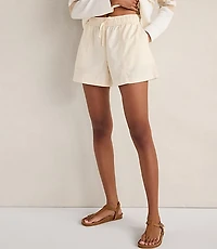 Haven Well Within Cotton Ecru Denim Shorts