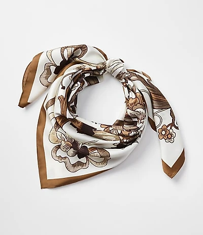 Floral Paisley Square Scarf