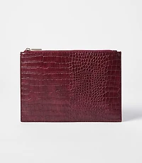 Embossed Zip Pouch