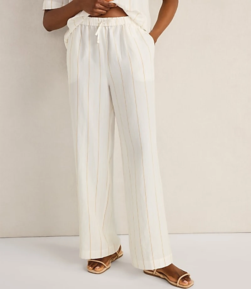 Haven Well Within Silky Linen Blend Drawstring Pants