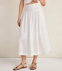 Haven Well Within Organic Cotton Eyelet Drop Waist Skirt