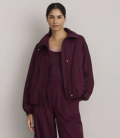 Lou & Grey Piped Funnel Neck Jacket