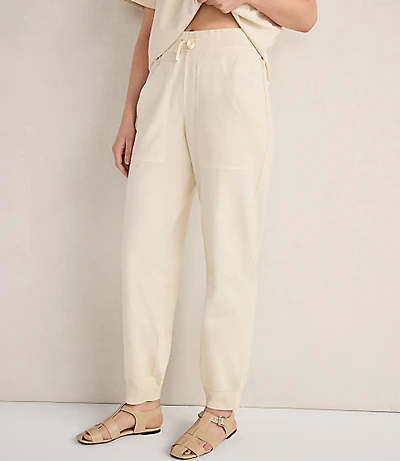 Haven Well Within Garment-Dyed Organic Cotton Jersey Knit Joggers