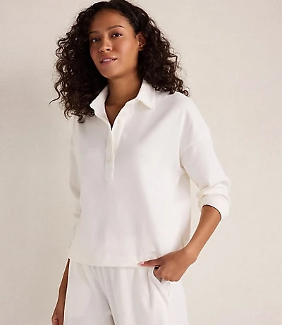Haven Well Within Organic Cotton Slub Interlock Polo