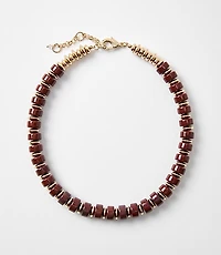 Modern Beaded Statement Necklace
