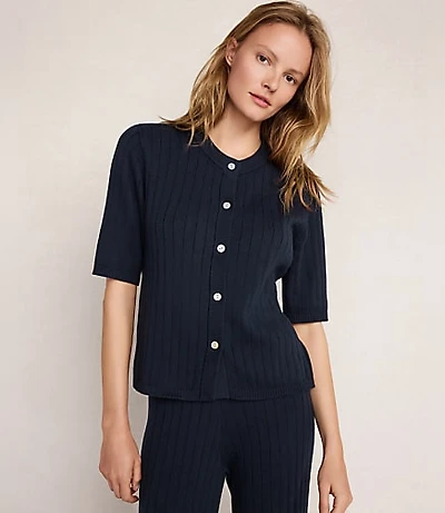 Haven Well Within Organic Cotton Ribbed Short Sleeve Sweater