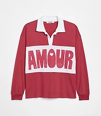 Letluv Amour Rugby Polo Top
