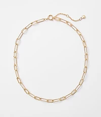 Textured Chain Link Necklace