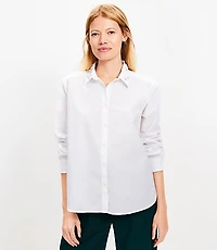 Sparkle Collar Poplin Everyday Relaxed Shirt