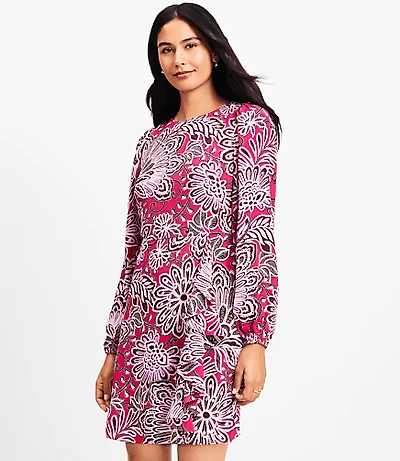 Floral Ruffle Flare Mini Dress