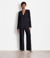 LOFT Versa Crepe Drape Collarless Blazer