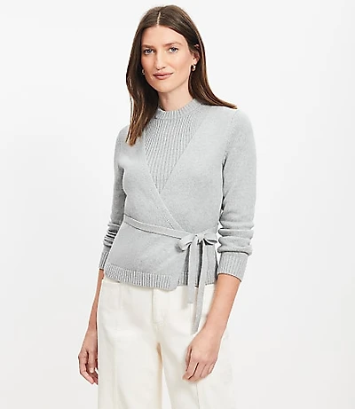 Layered Wrap Sweater