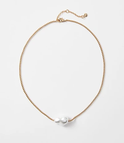 Pearlized Pendant Necklace