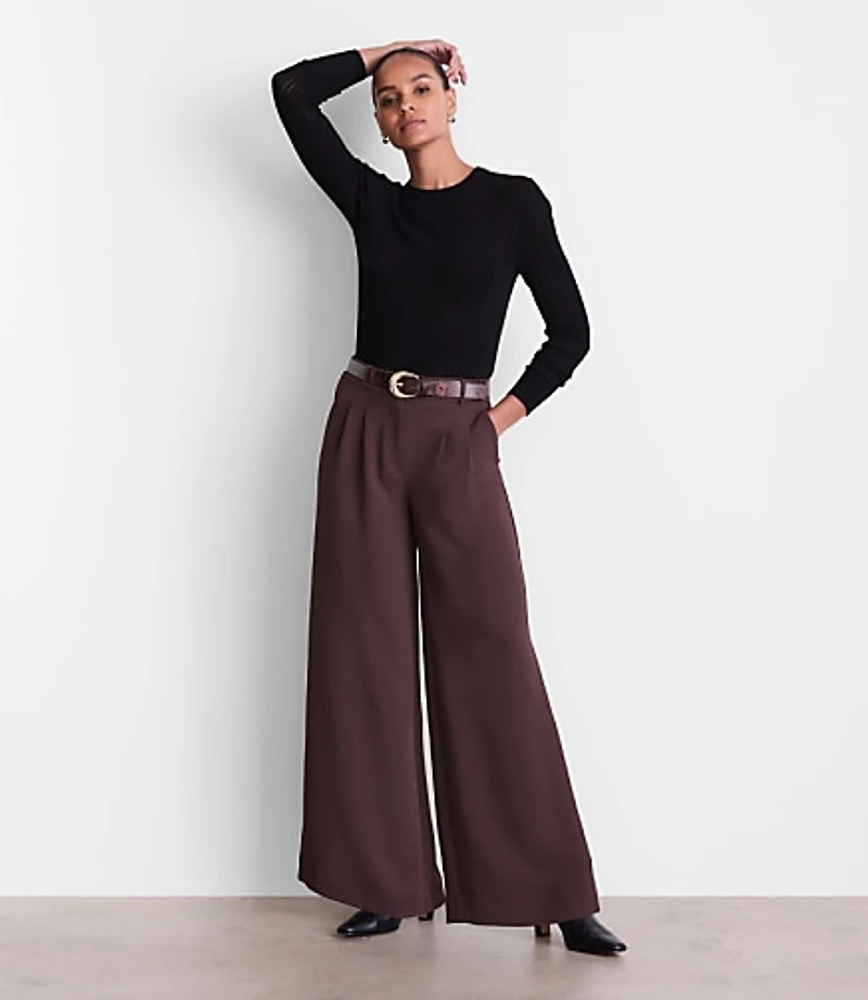 Petite LOFT Versa Ribbed Sweater