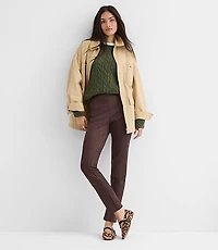 Petite Faux Suede Leggings
