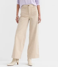 Curvy Palmer Wide Leg Pants Brushed Corduroy