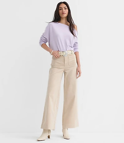 Palmer Wide Leg Pants Brushed Corduroy