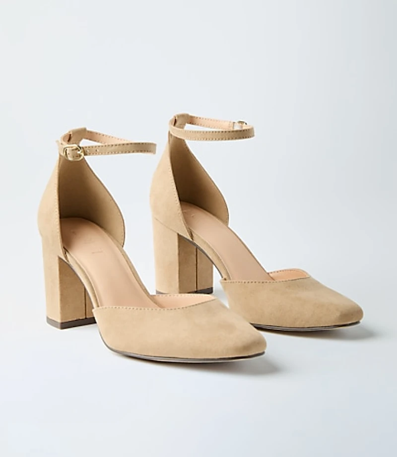 Ankle Strap Block Heels
