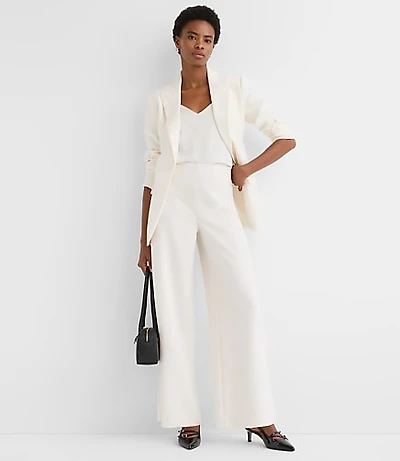 Darted Palazzo Pants Doubleface