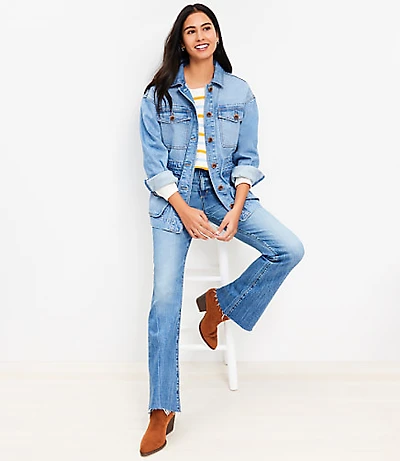 Petite Denim Utility Jacket