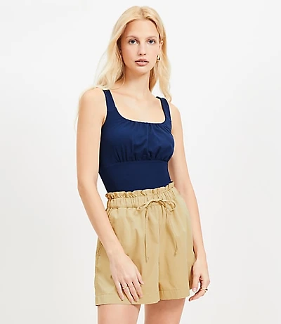 Ruched Empire Waist Tank Top