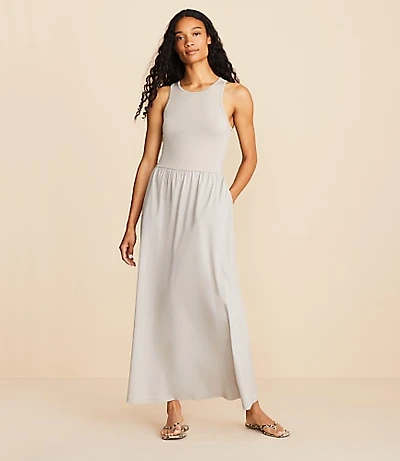 Lou & Grey Wanderweave Cutout Midi Dress