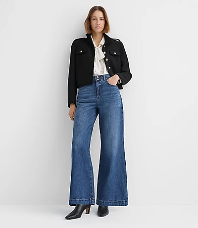 Palazzo Jeans Classic Mid Wash
