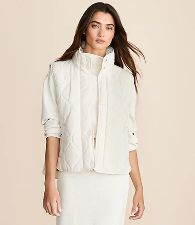 Lou & Grey Quilted Pocket Vest