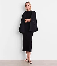 Petite LOFT Versa Sleeveless Mock Neck Midi Sweater Dress