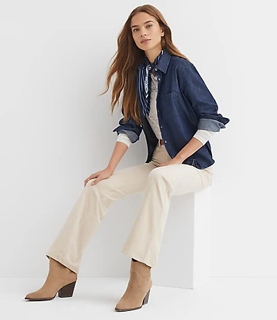 Slim Flare Pants Corduroy