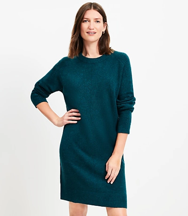 Saddle Sleeve Mini Sweater Dress