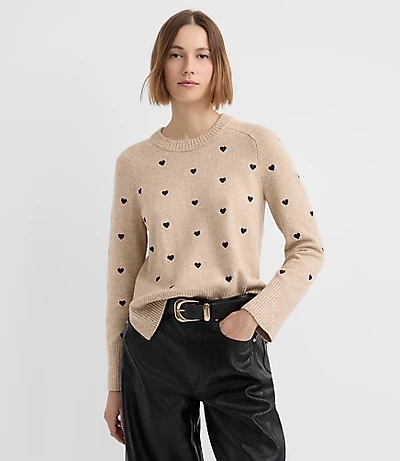 Mini Heart Embroidered Sweater