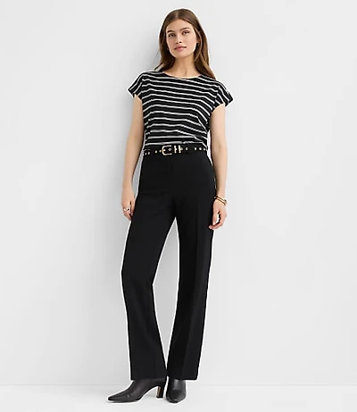 Petite Parker Straight Pants Twill