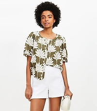 Textured Darted Side Zip Shorts